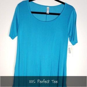 LuLaRoe Perfect T XXS Solid Blue NEW